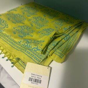 Matta Lime and Teal Bath Sarong